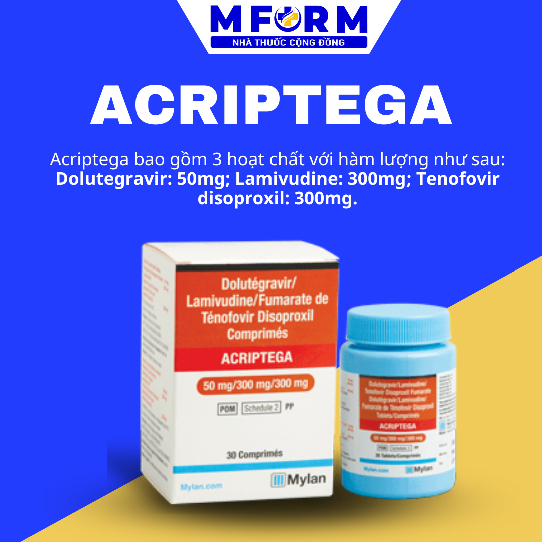 ARV - Acriptega ( phát đồ TLD )