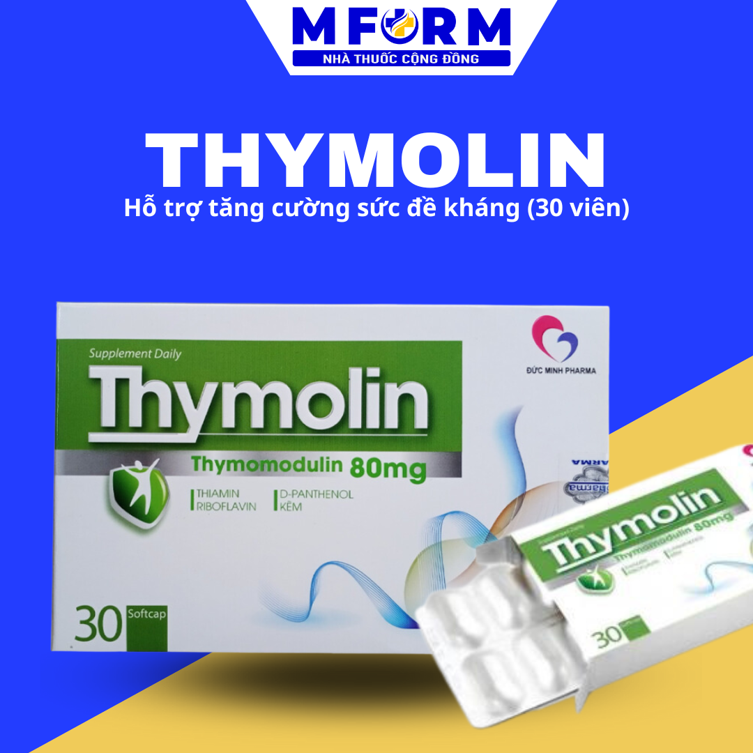 Thymolin - Hỗ trợ tăng cường sức đề kháng (30 viên)