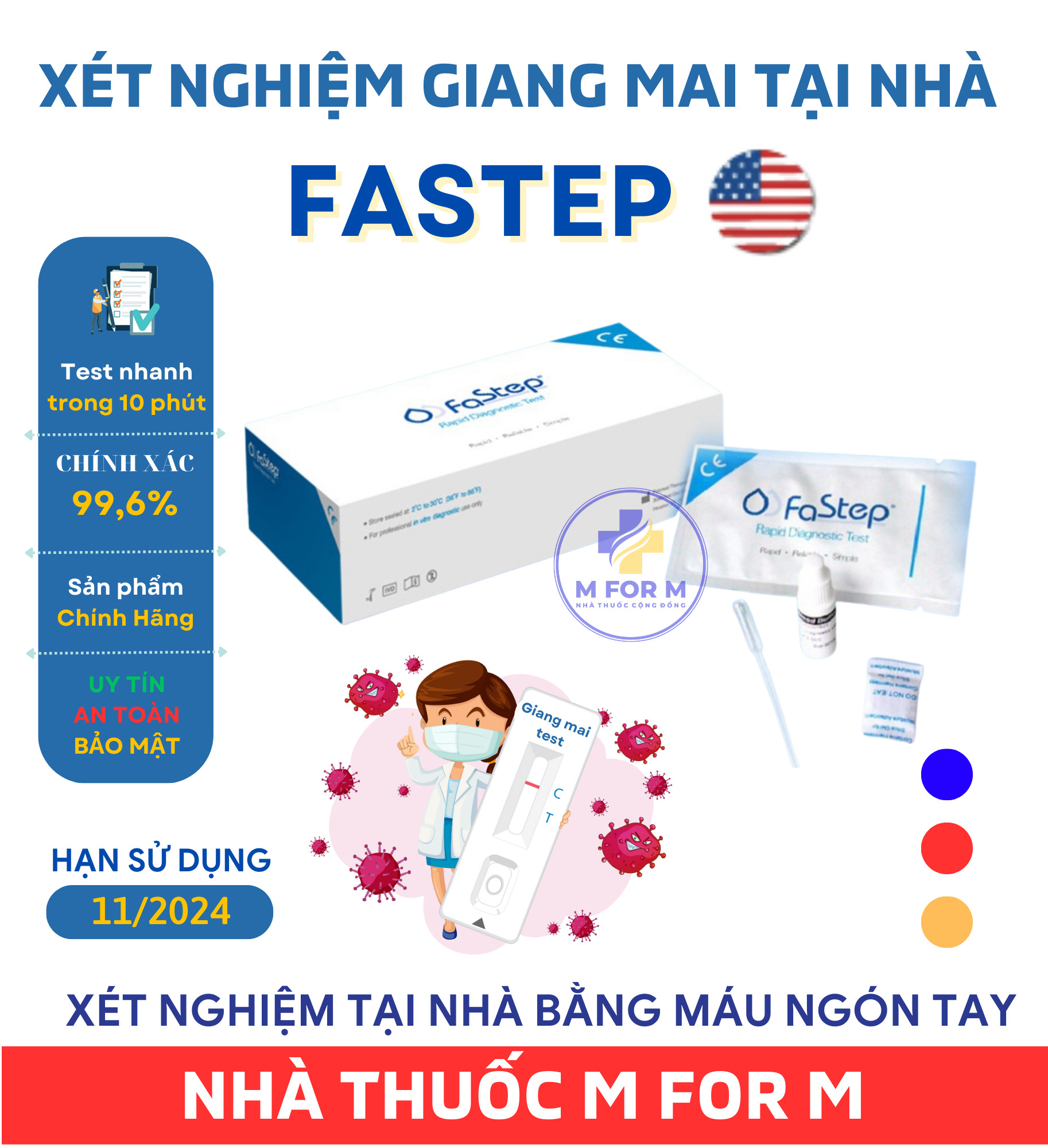 Xét nghiệm giang mai tại nhà FASTEP