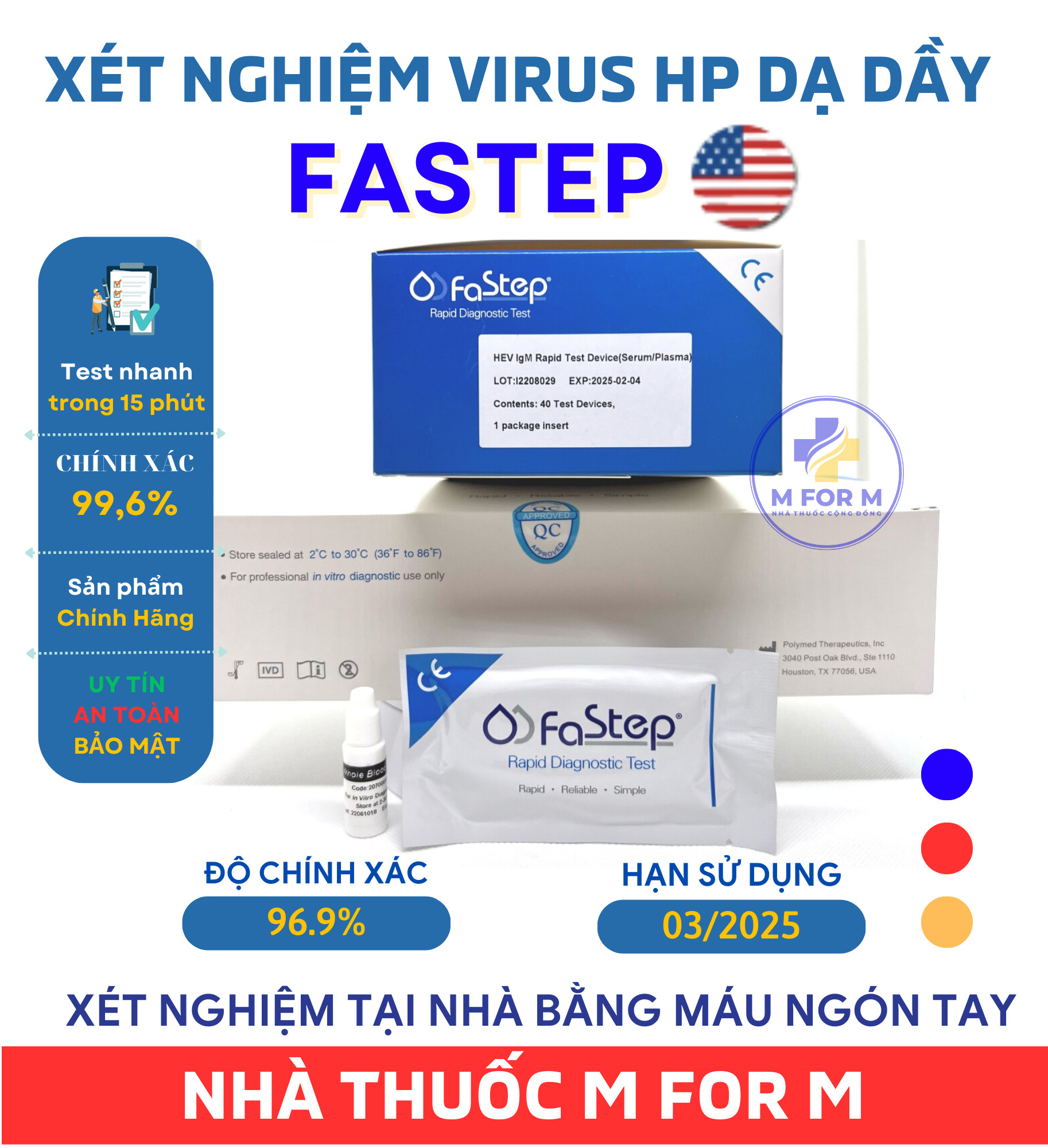 Xét nghiệm Virus HP Dạ Dày FASTEP